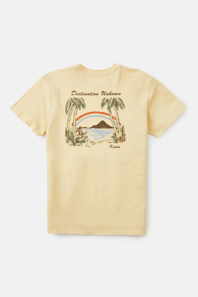 Katin Breezy Tee Sun Yellow Sand Wash-3